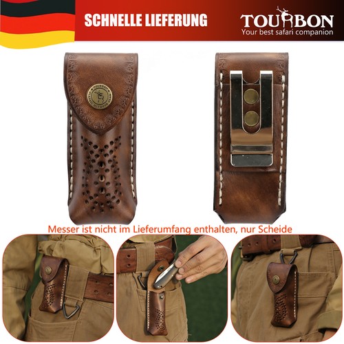Tourbon leder messerscheide - leder,